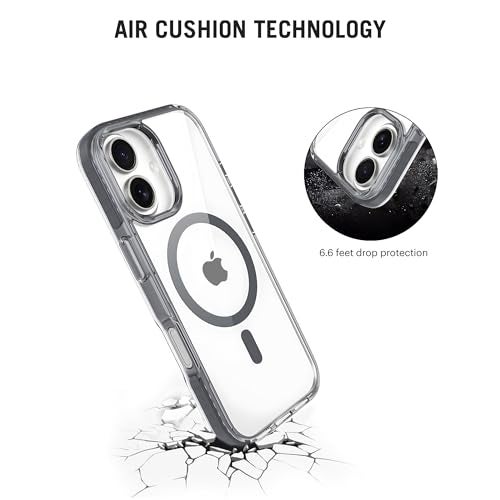 DailyObjects Stride Clear 3.0 Magnetic Case Cover Compatible with iPhone 16 Plus | Wireless Charging Slim Back Cover | 2 Layer Edge Protection & Shockproof - Image 5