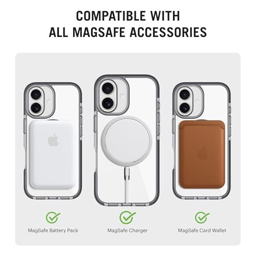 DailyObjects Stride Clear 3.0 Magnetic Case Cover Compatible with iPhone 16 Plus | Wireless Charging Slim Back Cover | 2 Layer Edge Protection & Shockproof - Image 4