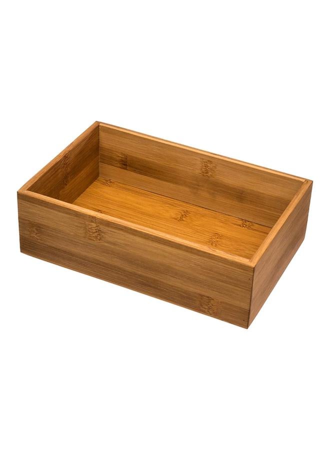 Five Simply Smart High Quality SpSaving Storage Tidy Bamboo Organizer Brown - Image 1