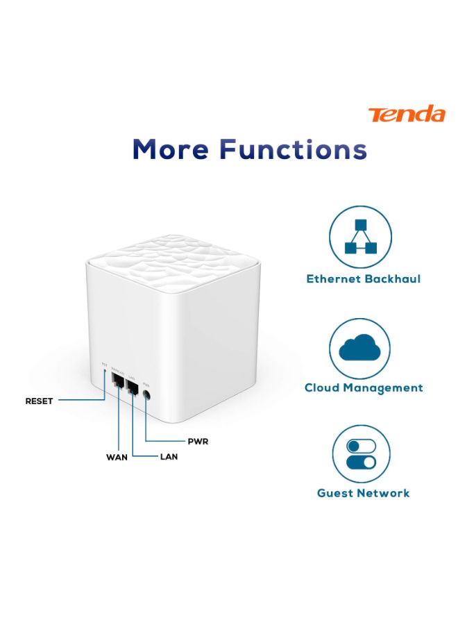 Tenda 3-Piece Nova MW3 Whole Home WiFi System White - Image 3