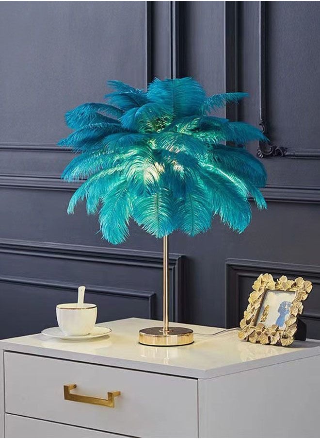 Arabest - Feather Table Lamp Home Book Lights Minimalist Solid Feather Table Lamp Bedside Desk - Image 1