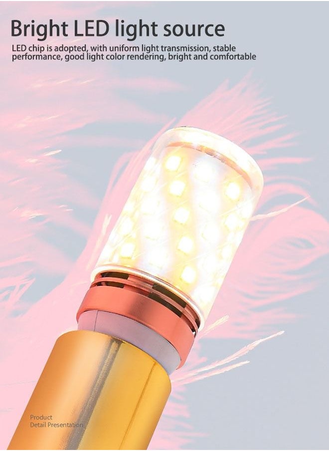 Arabest - Feather Table Lamp Home Book Lights Minimalist Solid Feather Table Lamp Bedside Desk - Image 1