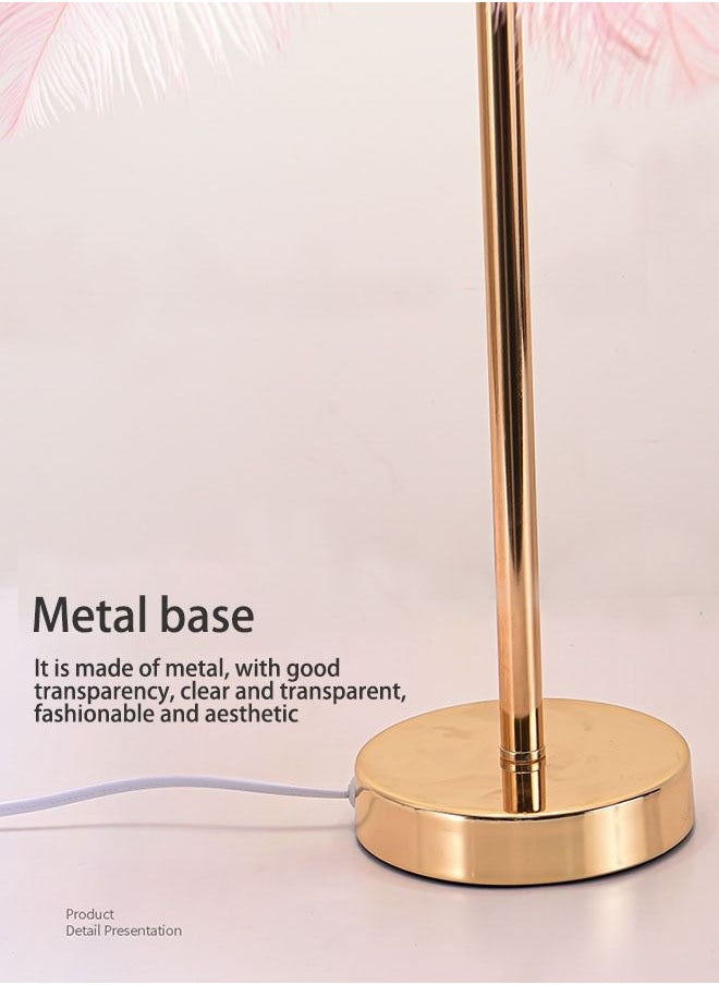Arabest - Feather Table Lamp Home Book Lights Minimalist Solid Feather Table Lamp Bedside Desk - Image 1