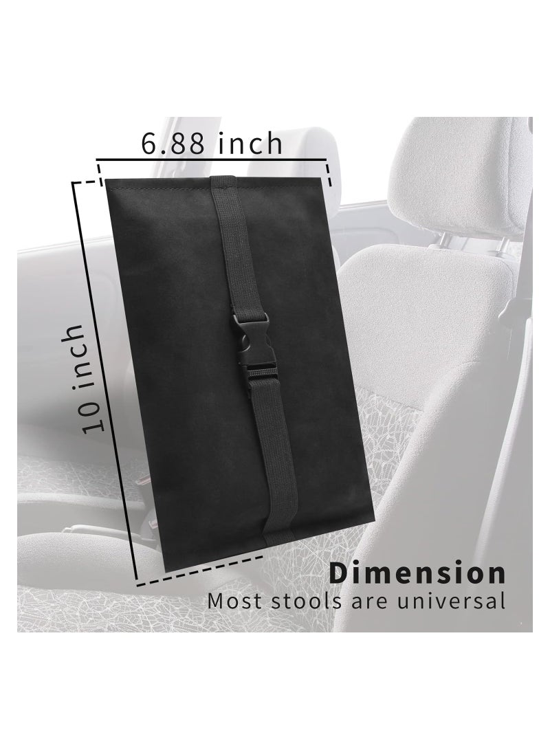 KASTWAVE Car Tissue Holder, Suede Rectangular Car Tissue Box, Car Visor Napkin Holder, Sun Visor Paper Towel Holder for Auto, Ideal for Organization and Daily Use, Black - Image 5