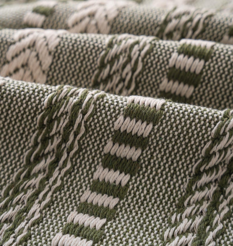 Cethom Boho Lumbar Pillow Covers 14x36 Long, Farmhouse Decorative Couch Pillow Cases, Green Accent Pillows of Bed, Sofa Bedroom Living Room Home Decor Cushion Cover, Pack of 1 - Image 5