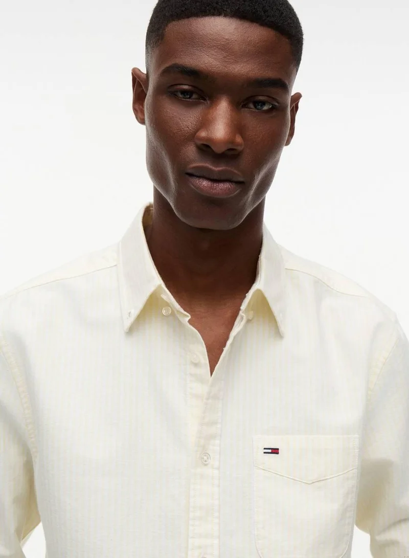 Tommy Jeans Regular Fit Stripe Oxford Shirt