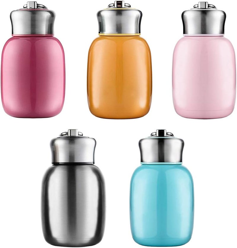 klarako Mini Vacuum Flasks Cute Kids Coffee Milk Water Drinking Cup Travel Kettle  Wood - Image 4