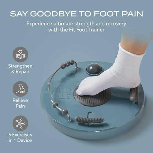 PT Pro Fit Foot Trainer, Plantar Fasciitis Relief, Deep Tissue Muscle Massage, Foot Arch and Heel Pain Treatment, Reflexology Tool - Image 2