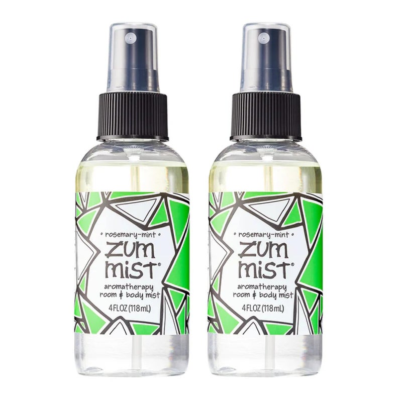 Indigo Wild Zum Mist Room & Body Spray - Aromatherapy Essential Oil Spray - Natural Body Mist & Room Spray - Rosemary-Mint Scent - 4 fl oz (2 Pack) - Image 1
