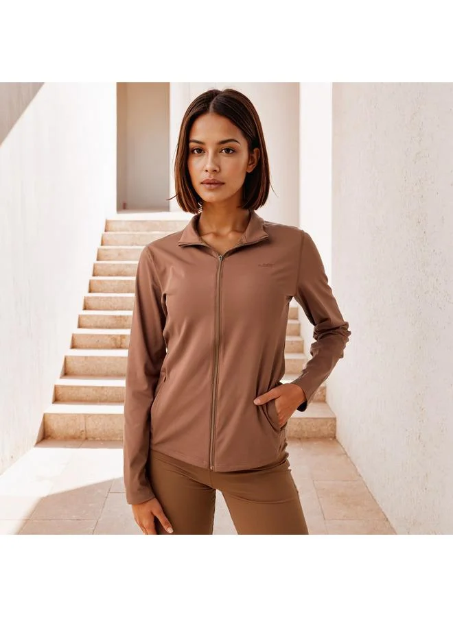 Active Zip Through Jacket with Pockets