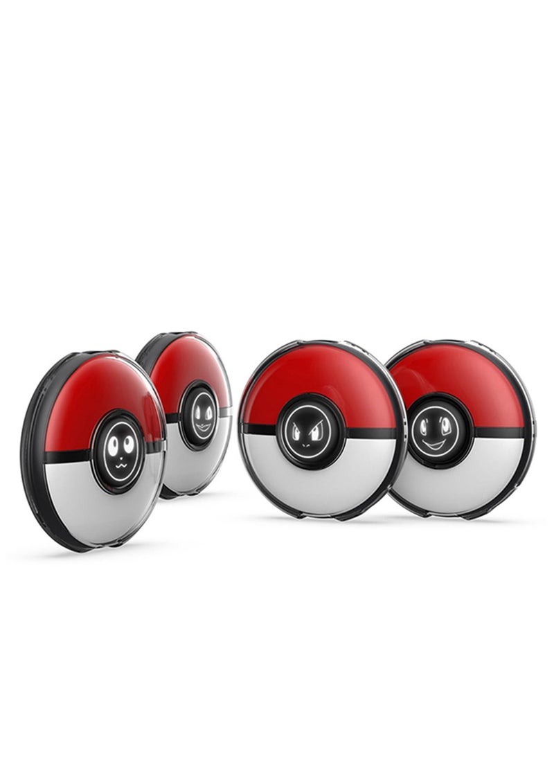 Generic - Protective Cover Compatible with Pokemon GO Plus+ Accessories Clear Anti-Drop Crystal Case with 4 Mood Button Pads and Hand Strap - Image 1