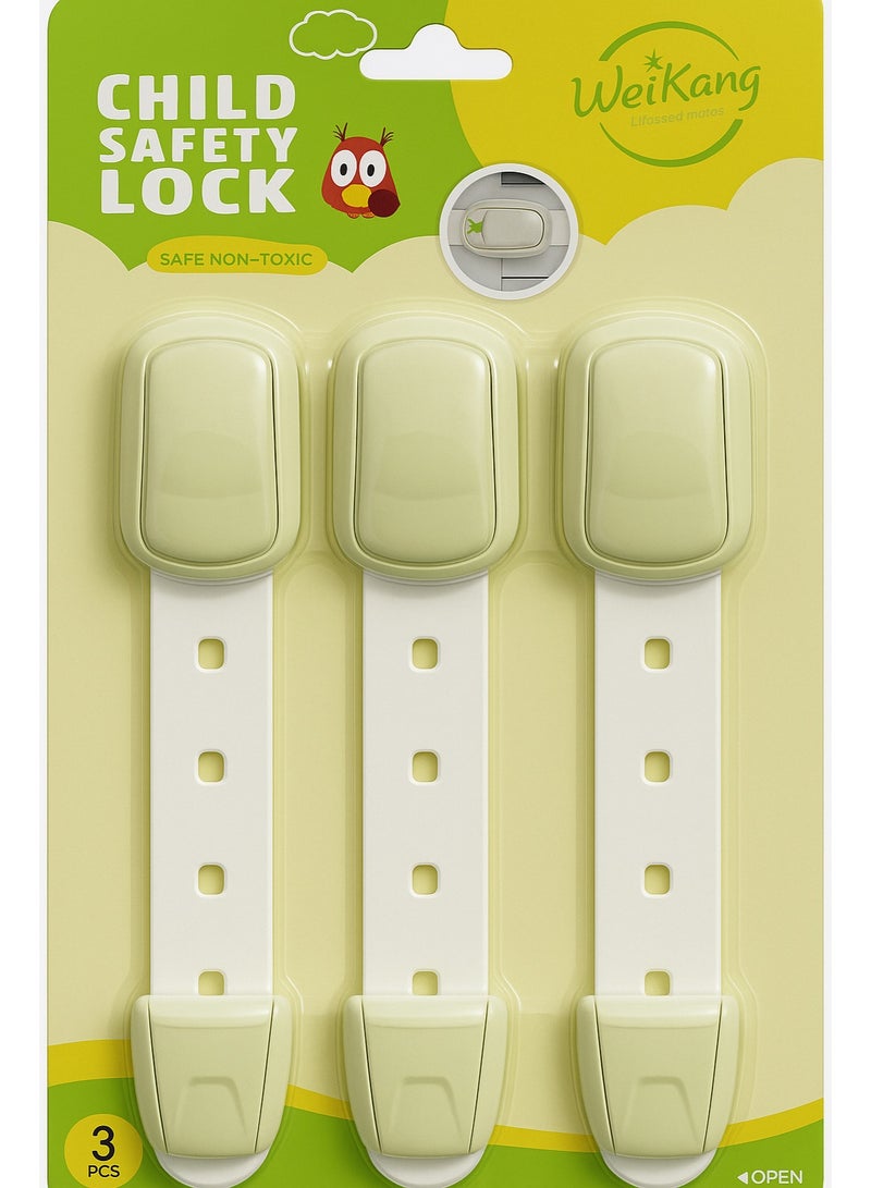 Child Safety Cabinet and Appliance Locks (3 Pcs) - Image 2