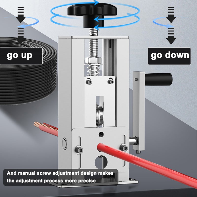 مُفصل الأسلاك المنزلي المحمول أداة تفكيك الأسلاك اليدوية آلة تفكيك كابلات 1-25 مم بمروحة يدوية تدعم الاستخدام مع المثقاب الكهربائي اليدوي - Image 5
