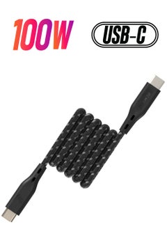 Remson Type C Remson Rapid-Link Nylon Braided Cable Fast Charge & Data Sync 2 Meters Black  - Image 1