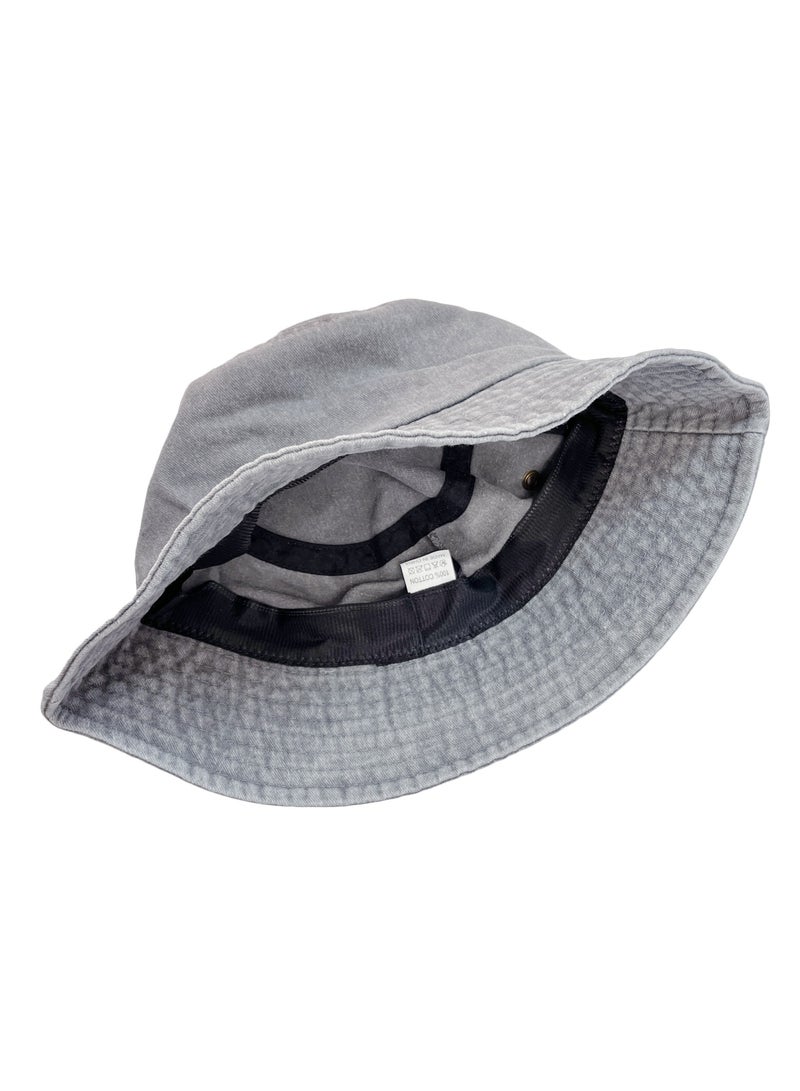 Generic Washed fisherman's hat Denim sun hat Outdoor sunscreen spray basin hat Fashion travel hat  - Image 3