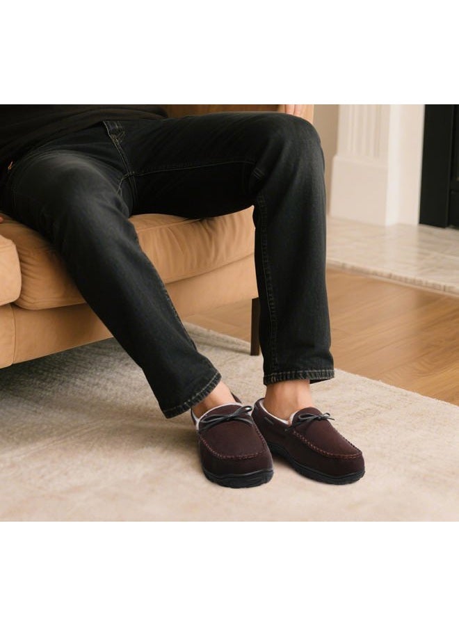 Mixin Mens Slippers Indoor Outdoor Memory Foam House Shoes Anti-Slip Moccasins Slippers for Men - Image 2