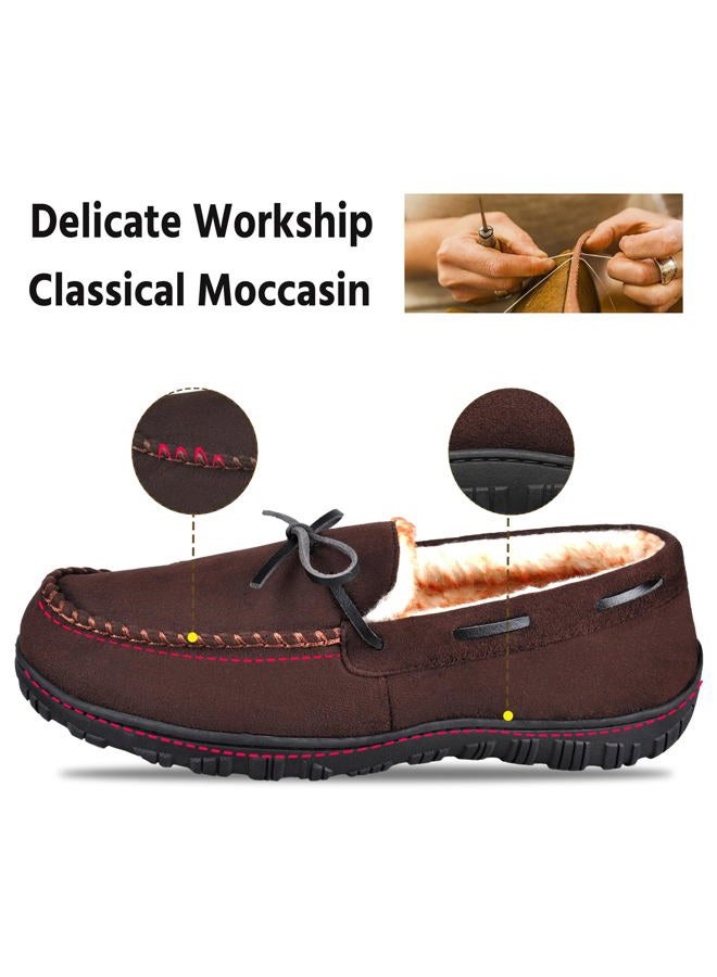 Mixin Mens Slippers Indoor Outdoor Memory Foam House Shoes Anti-Slip Moccasins Slippers for Men - Image 5