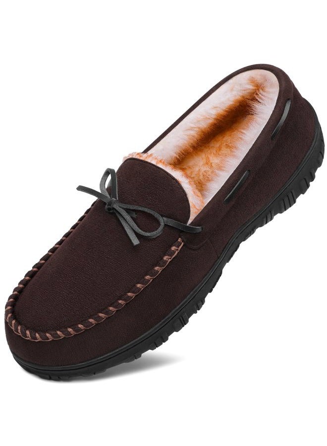 Mixin Mens Slippers Indoor Outdoor Memory Foam House Shoes Anti-Slip Moccasins Slippers for Men - Image 1