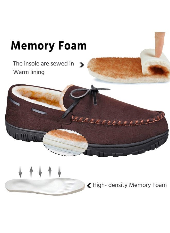 Mixin Mens Slippers Indoor Outdoor Memory Foam House Shoes Anti-Slip Moccasins Slippers for Men - Image 4