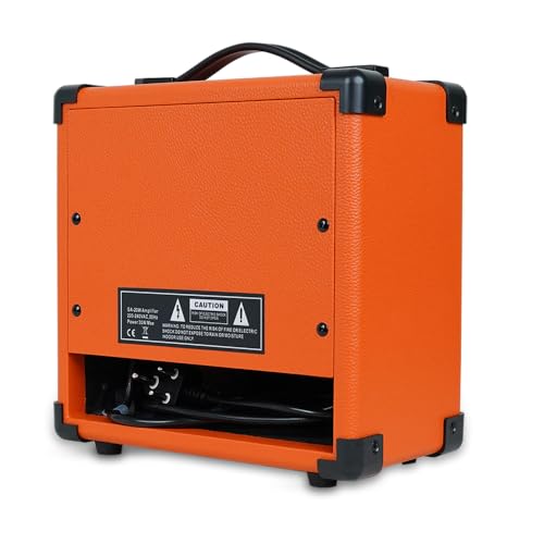 Kadence ME20-OR 20W Guitar Amplifier | 4-Inch Speaker with Boost Function | 3-Band EQ with 6.35mm Input & Output | Supports Electric & Electro-Acoustic Guitars | Orange - Image 5