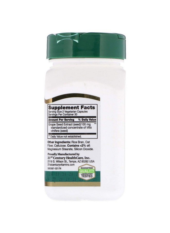 21st Century Grape Seed Extract, 60 Caps - Image 2