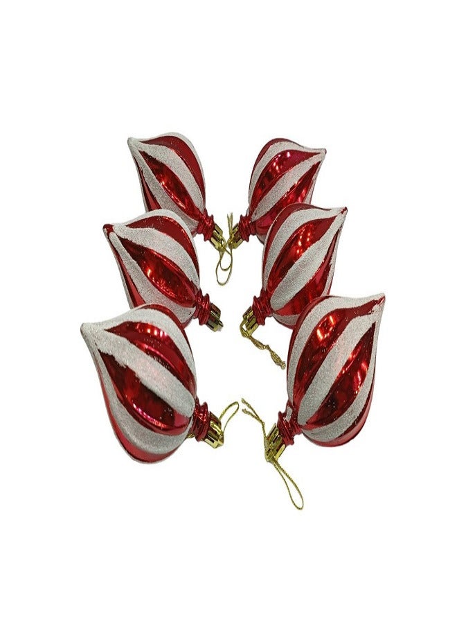 6pcs Christmas Decoration Tree Hanging Ornaments Layout For Decoration - Image 1