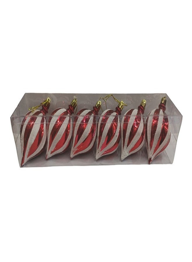 6pcs Christmas Decoration Tree Hanging Ornaments Layout For Decoration - Image 3