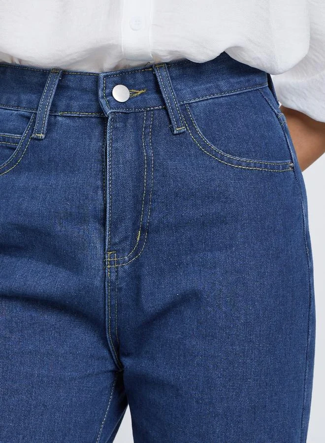 Take Two Take Two Women High Rise Straight Leg Jeans