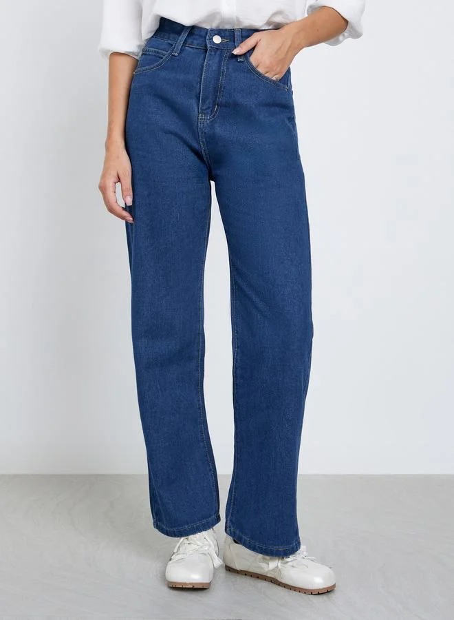 Take Two Take Two Women High Rise Straight Leg Jeans