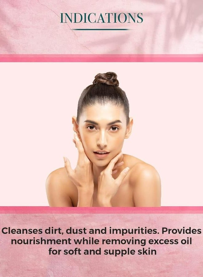 Yahvi Face Cleanser Rose Enriched with Rose Glycerin And Aloe Vera  Hydrating Cleanser  Removes Dirt Pollution And Makeup 100 ML - Image 3