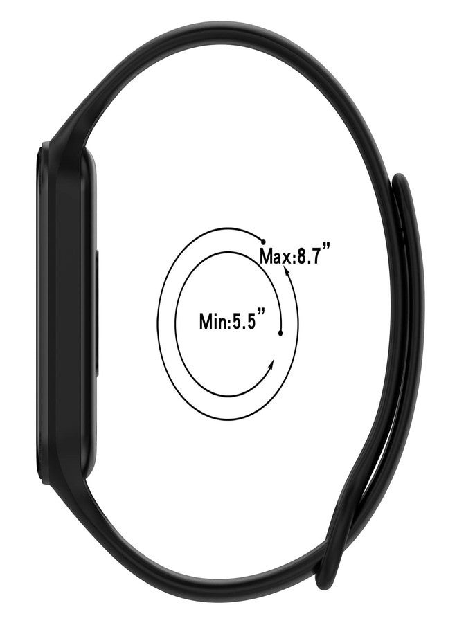 Lemspum 10 Packs Sport Silicone Wrist Bands Compatible with Xiaomi Redmi Band 2 Replacement Accessories Strap Waterproof One Size 5.5"-8.7" - Image 3