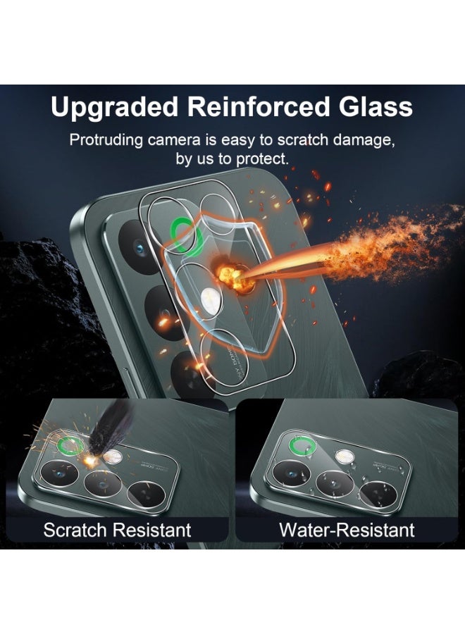 Yunpy [1+1 Packs] for realme C85 4G/5G Privacy Tempered Glass Screen Protector with Camera Lens Film, 9H Hardness HD Clear Anti-Scratch Anti-Fingerprint Bubble-Free Case Friendly Screen Protector - Image 5