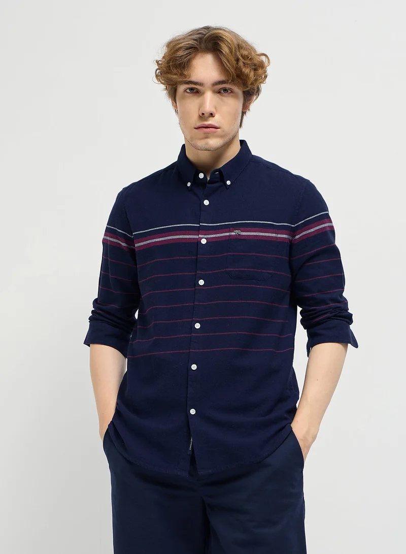ذا بير هاوس Cotton Shirt for Men | Slim Fit, Long Sleeve, Casual or Formal Button-Down | Soft, Breathable Fabric for Work, Everyday, & All-Season Wear in Stylish