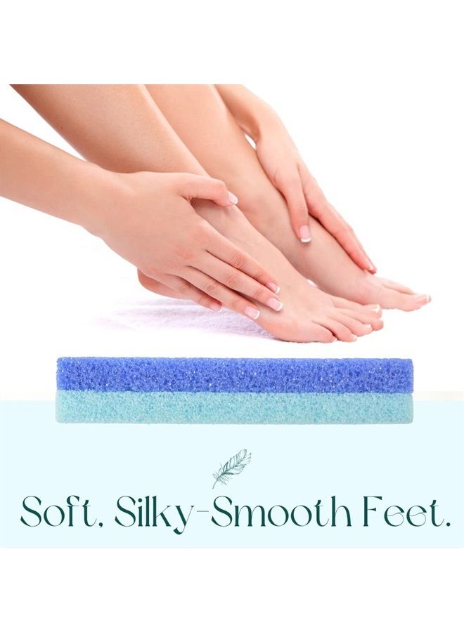 Mantello Foot Scrubber Pumice Stone for Feet- Foot Pumice for Shower and Foot Tub- Pumice Stone for Feet Callus Remover- Double Sided Foot Scrubber Dead Skin Remover- 4 Pack - Image 2