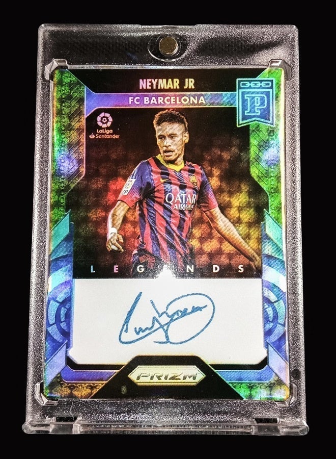 Topps Neymar Football Signature Trading Card Single Autographed Soccer Card Refractor Collector’s Edition Sports Memorabilia for Fans and Collectors - Image 3