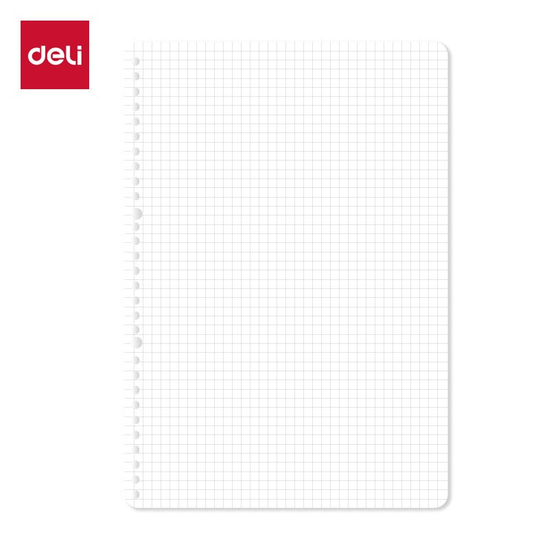 Deli B5 Morandi Na560 Hand-Free Loose-Leaf Removable Coil Notebook A4 Notepad A5 Horizontal Line - Image 1