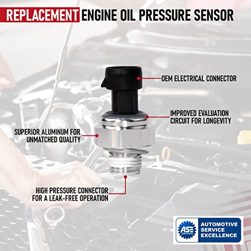 AA Ignition Engine Oil Pressure Sensor Switch - Replaces 12677836, D1846A, 926040, 12585328 - Compatible with Chevy, GMC and Other GM Vehicles - Silverado, Suburban, Sierra, Trailblazer, Tahoe, Grand Pri - Image 4