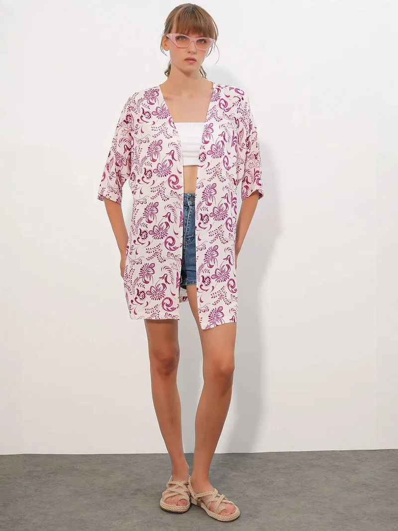 بيغ دارت BDART Long Printed Viscose Kimono