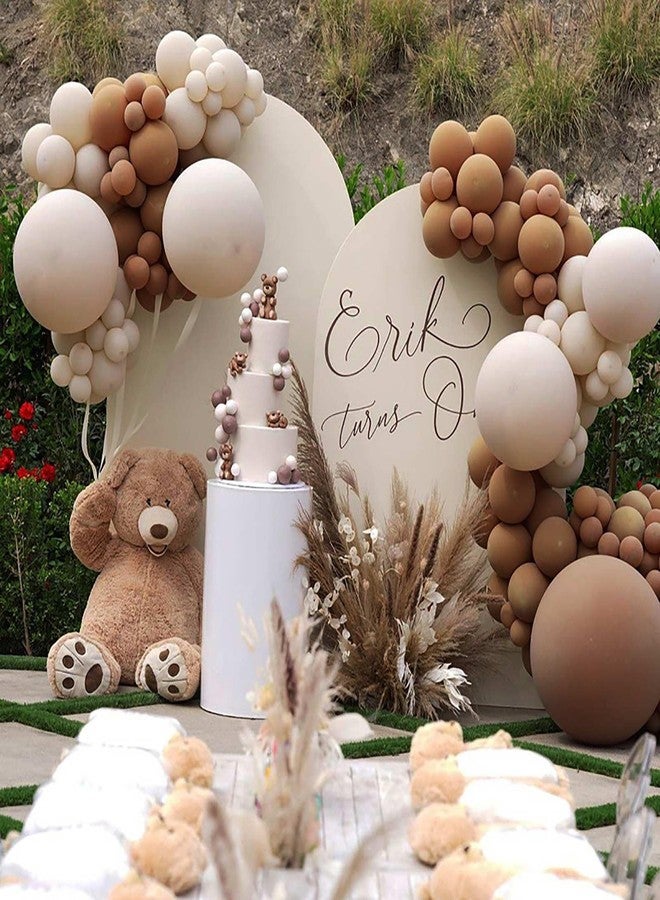 KALOR 18 Inch Brown Balloons, 10 Pcs Matte Latex Balloons Big Round Balloons for Wedding, Baby Shower, Birthday Party and Event Decoration - Image 3