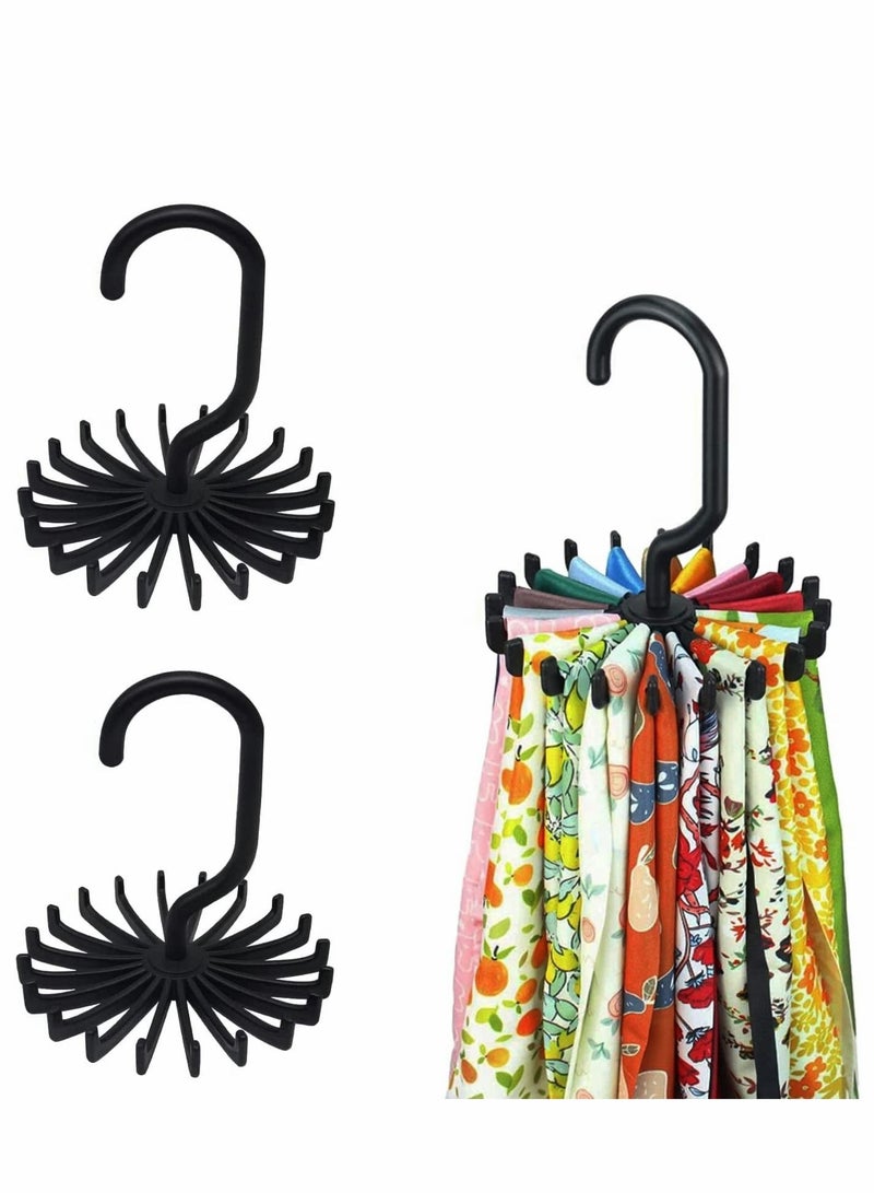Y&D 2X Multifunction Non-slip 360 Degrees Rotating Scarf Tie Hanger Rack Organizer  - Image 1