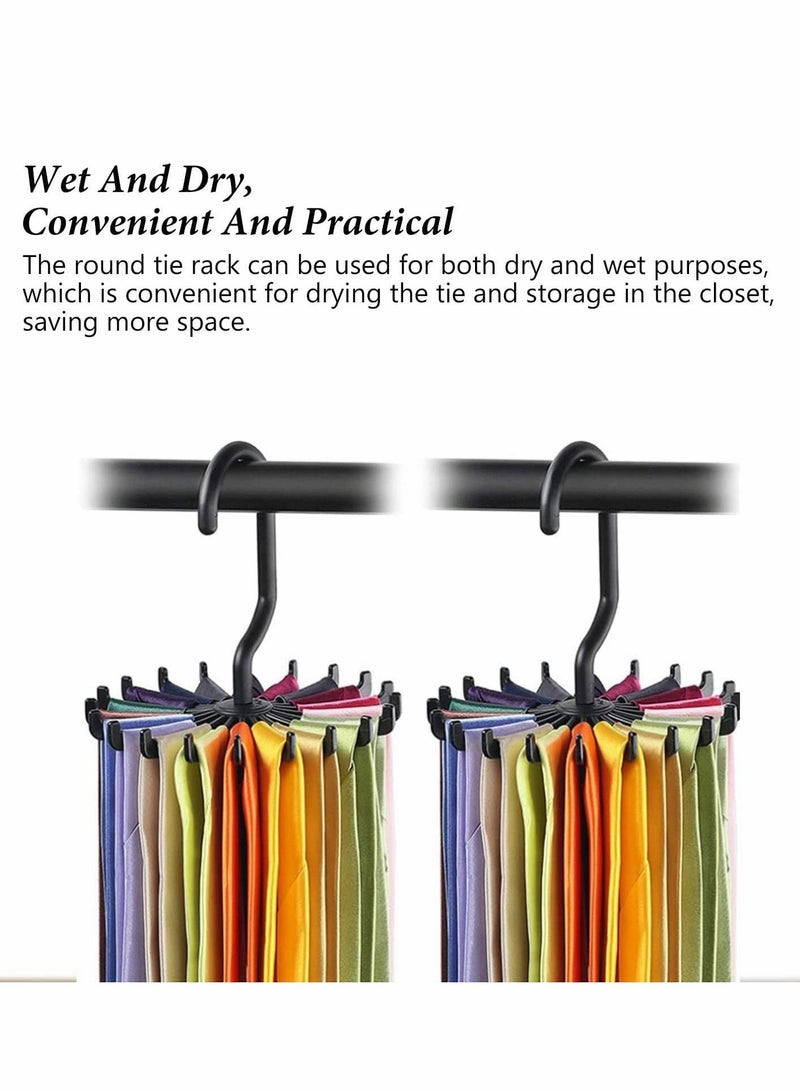 Y&D 2X Multifunction Non-slip 360 Degrees Rotating Scarf Tie Hanger Rack Organizer  - Image 4