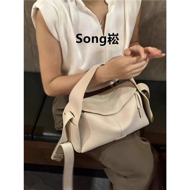 Songmont Yamashita Has Pine Ear Hanging Series Mini Eaves Fashion Versatile Work Clothing Satchel Crossbody Hobo - Image 4