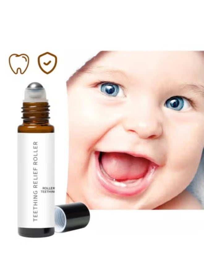 ROLLER 3-Pack ROLLER Relieve Teething Pain Baby Teeth Relief Roller Essential Oil 10ML - Image 3