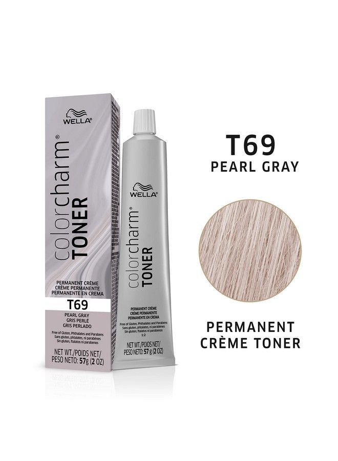 WELLA Color Charm Wella Colorcharm Permanent Crème Toner Free Of Animalderivied Ingredients Parabens Free Gluten Free T69 Pearl Gray 2 Oz - Image 3