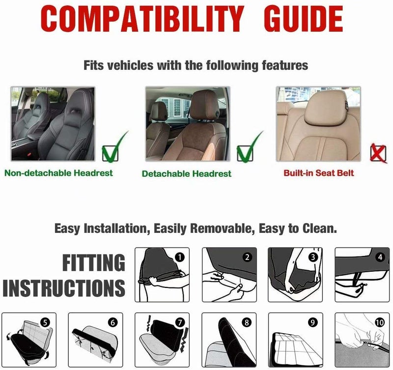 AFPANQZ Stylish Pineapples Car Seat Covers Full Set with Steering Wheel Cover/Gear Shift Knob Cover/Car Handbrake Cover/Seat Belt Shoulder Pads/Cup Holder Universal 11 Piece Gift Black Green - Image 4