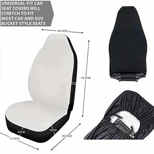 AFPANQZ Stylish Pineapples Car Seat Covers Full Set with Steering Wheel Cover/Gear Shift Knob Cover/Car Handbrake Cover/Seat Belt Shoulder Pads/Cup Holder Universal 11 Piece Gift Black Green - Image 3