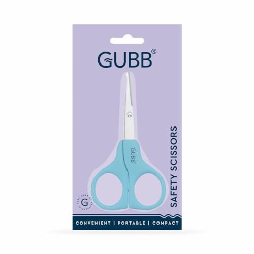 GUBB Safety Scissor Designed for Men and Women With Protective Sleeves | Round Tips for Safe hair cutting | Easy beard and moustache trimming | Multipurpose | Rust resistant | Stainless steel - Image 5