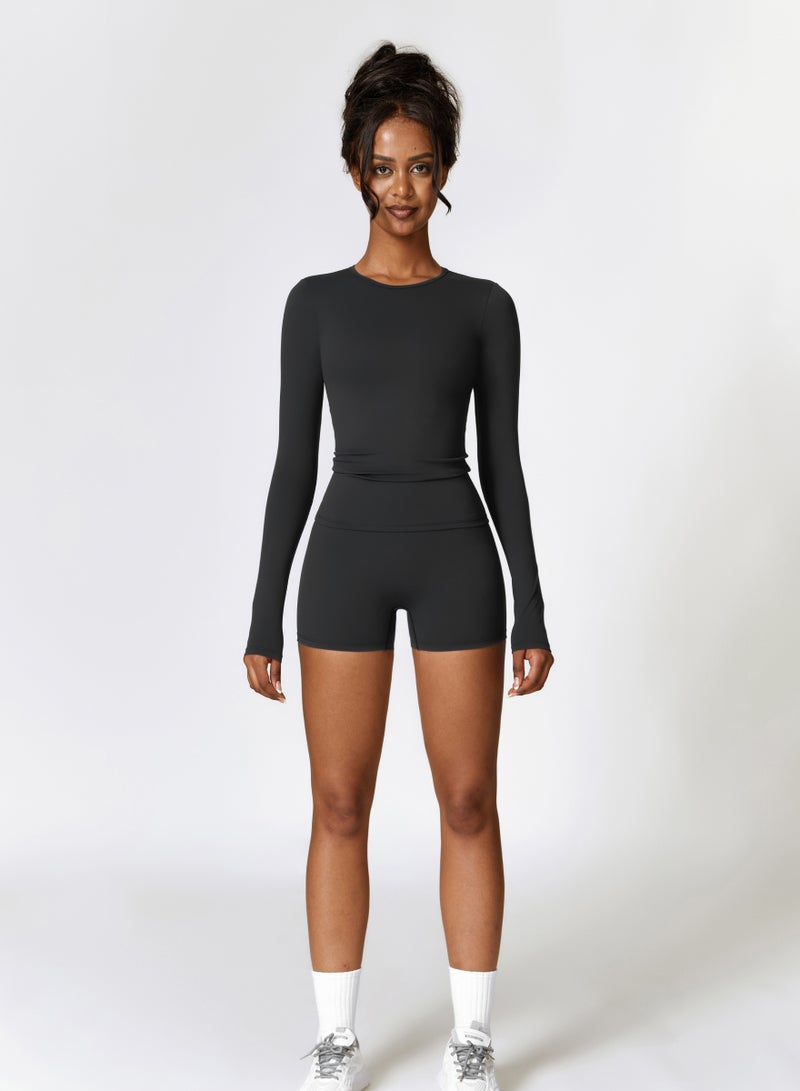 KAWN.YOGA Womens Long Sleeve Shirt - Image 1