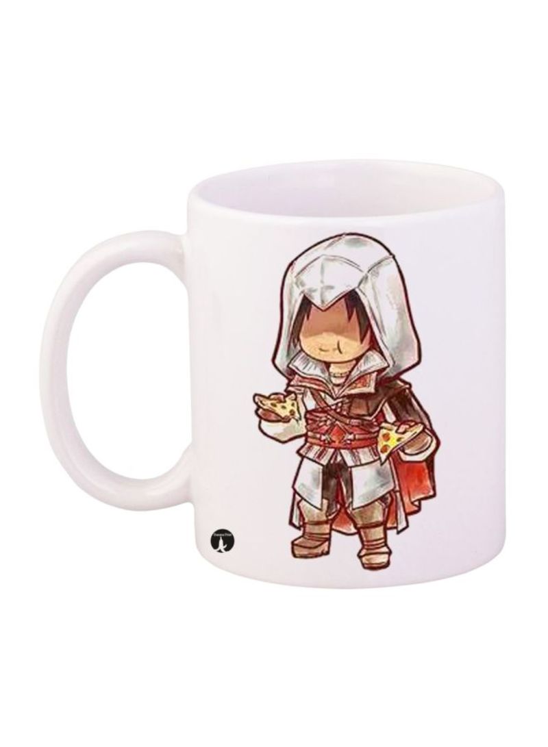 RKN Assassin's Creed Printed Mug White Brown Red Standard Size