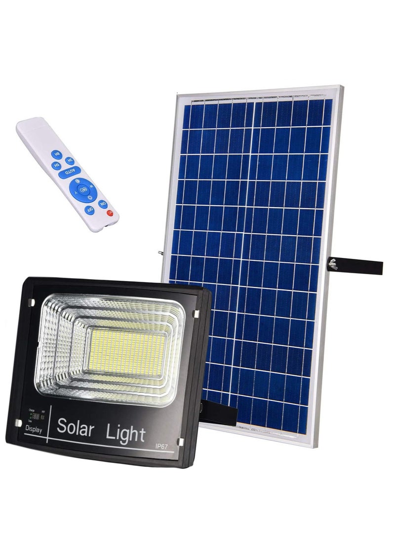 Generic Outdoor Solar Floodlight with Remote, Solar Security Lights Wide Angle Illumination 6500Kevin Waterproof  - Image 1